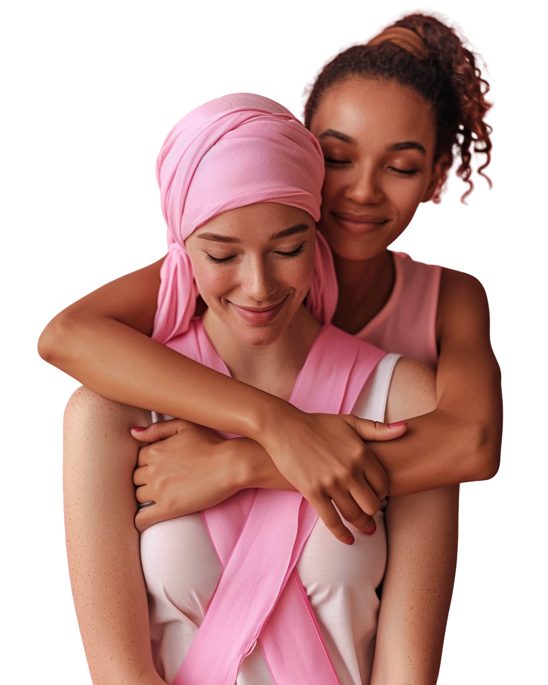 Duas mulheres se abraçando em momento de acolhimento e apoio